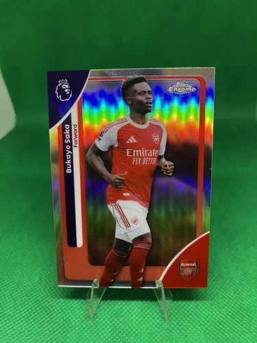 Bukayo Saka 2026 Topps Cromo Premier League Refractor
