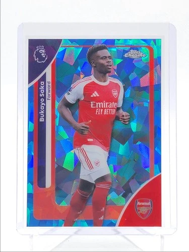 Bukayo Saka 2026 Topps Cromo Premier League Zaffiro