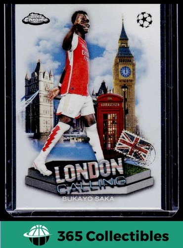 Bukayo Saka 2023 Topps Cromo UEFA Clubes Competiciones #LC-14