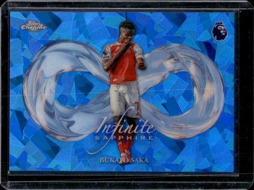 Bukayo Saka 2026 Topps Cromo Zafiro Premier League Sapphire #IS-4