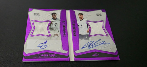 Bukayo Saka / Declan Rice 2025 Leaf History Book /8