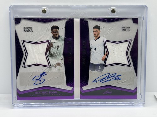 Bukayo Saka / Declan Rice 2025 Panini Leaf /8