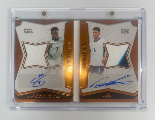 Bukayo Saka / Declan Rice 2025 Panini Leaf History Bronze /15