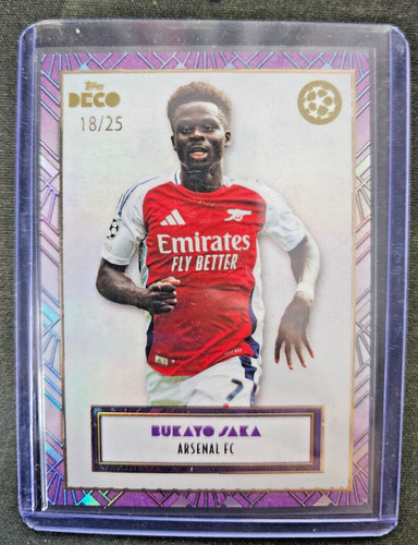 Bukayo Saka 2024 Topps Deco /25