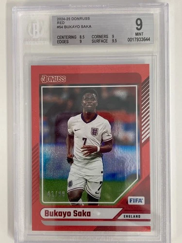 Bukayo Saka 2024 Panini Donruss Red 41/99
