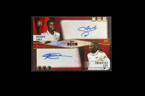 Bukayo Saka & Eberechi Eze 2025 Topps Deco /5