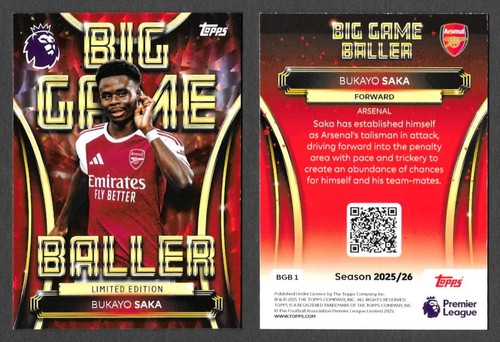 Bukayo Saka 2026 Topps EPL