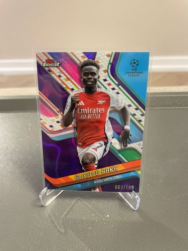 Bukayo Saka 2024 Topps Finest /199