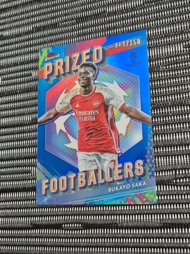 Bukayo Saka 2023 Topps Finest Blue /150