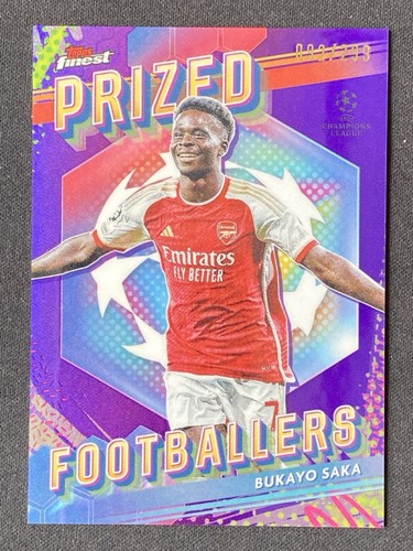Bukayo Saka 2024 Topps Finest Purple 92/299