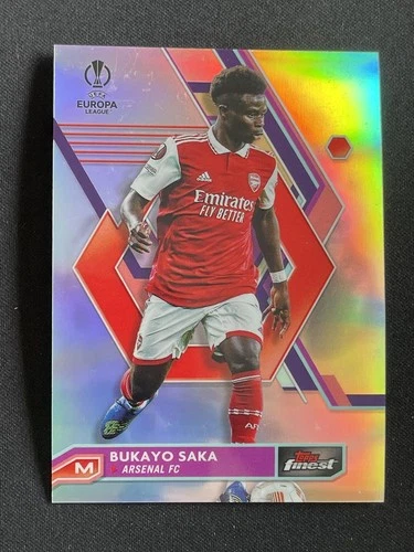 Bukayo Saka 2023 Topps Finest Refractor