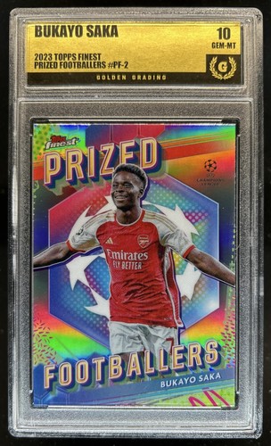 Bukayo Saka 2023 Topps Finest UEFA #PF-2