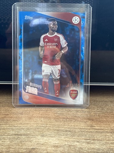 Bukayo Saka 2025 Topps Flagship Blue /150