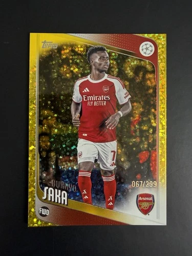 Bukayo Saka 2026 Topps Flagship Gold /299
