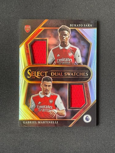 Bukayo Saka / Gabriel Martinelli 2023 Panini Select Silver