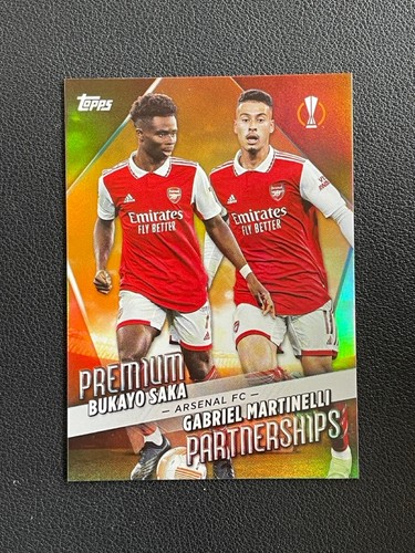 Bukayo Saka, Gabriel Martinelli 2022 Topps UCC /25