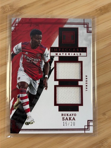 Bukayo Saka 2021 Panini Impeccable /20