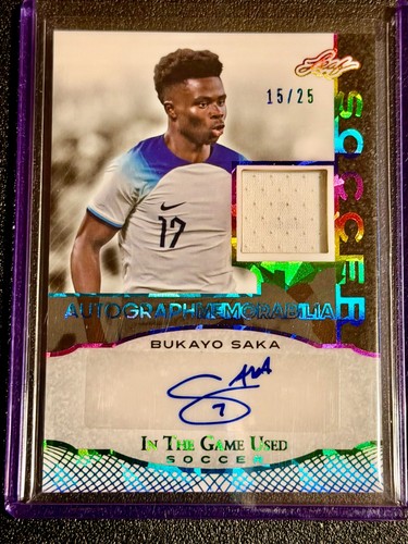 Bukayo Saka 2024 Leaf In the Game /25