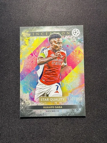 Bukayo Saka 2024 Topps Inception Black Foil /199