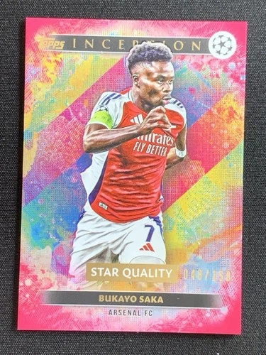 Bukayo Saka 2024 Topps Inception Magenta /150