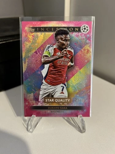 Bukayo Saka 2024 Topps Inception UEFA Pink /75