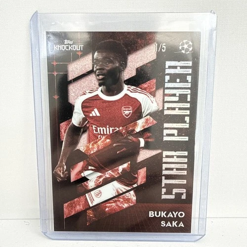 Bukayo Saka 2025 Topps Knockout 1/5