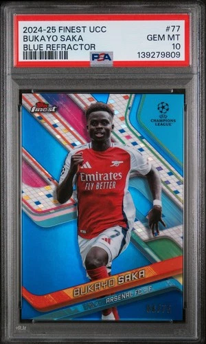 Bukayo Saka 2024 Topps Mejor Blue Refractor /75