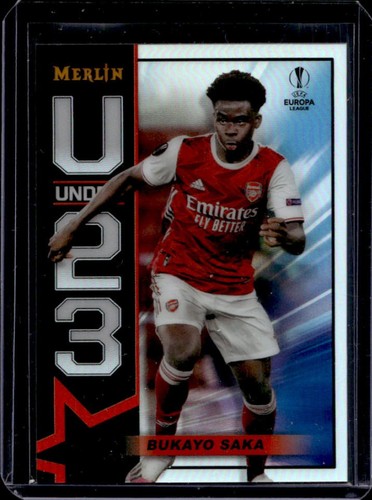 Bukayo Saka 2020 Topps Merlin Chrome