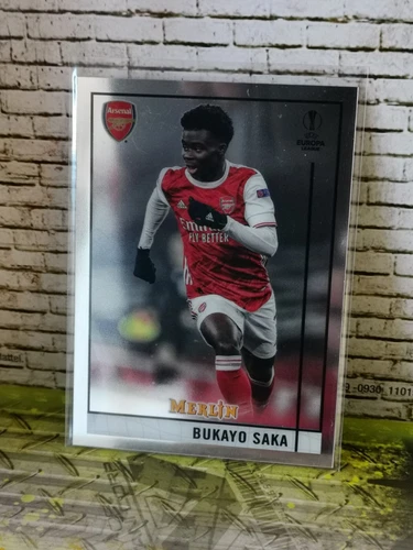 Bukayo Saka 2020 Topps Merlin Chrome