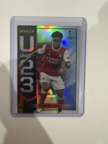 Bukayo Saka 2020 Topps Merlin Chrome