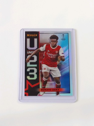 Bukayo Saka 2020 Topps Merlin Chrome