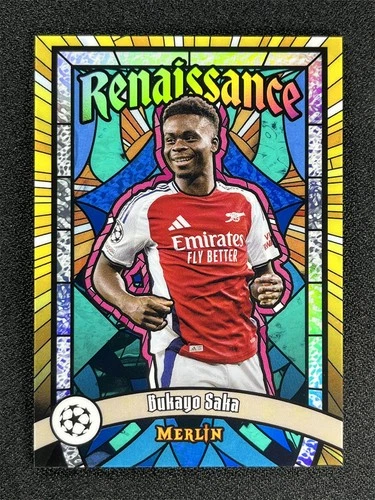 Bukayo Saka 2025 Topps Merlin Chrome