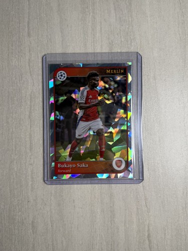 Bukayo Saka 2024 Topps Merlin Chrome Cracked Ice
