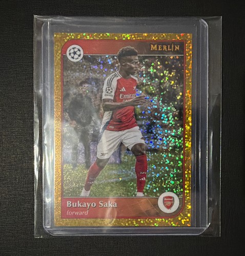 Bukayo Saka 2024 Topps Merlin Chrome Gold /50