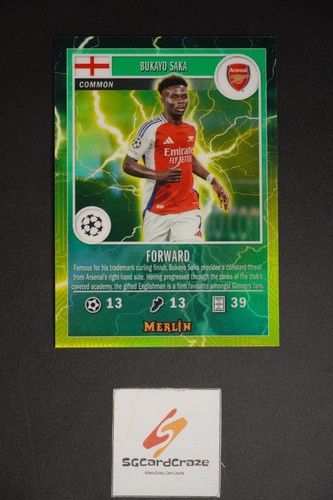 Bukayo Saka 2024 Topps Merlin Chrome MG-22