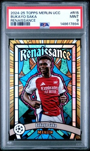 Bukayo Saka 2024 Topps Merlin Chrome #R-15