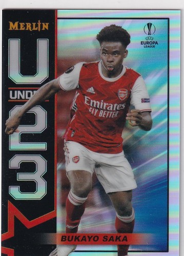 Bukayo Saka 2020 Topps Merlin Chrome Refractor