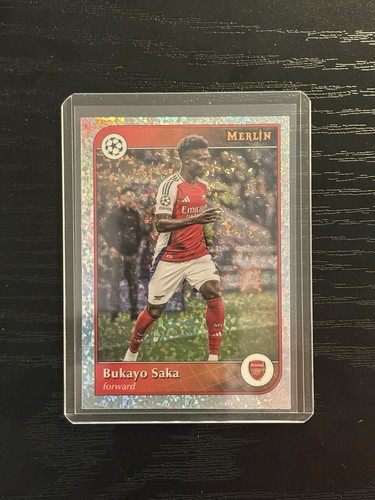 Bukayo Saka 2023 Topps Merlin Chrome Refractor