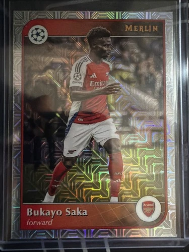 Bukayo Saka 2024 Topps Merlin Chrome Refractor