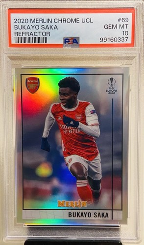 Bukayo Saka 2020 Topps Merlin Chrome Refractor