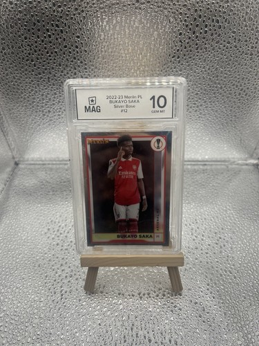 Bukayo Saka 2022 Panini Merlin Chrome Silver