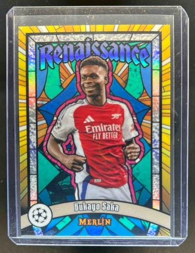 Bukayo Saka 2024 Topps Merlin Chrome UEFA