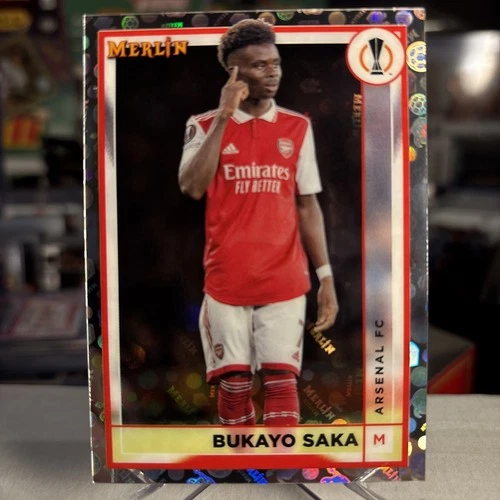 Bukayo Saka 2022 Topps Merlin Chrome Vintage Refractor