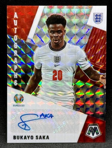 Bukayo Saka 2020 Panini Mosaic EURO Silver