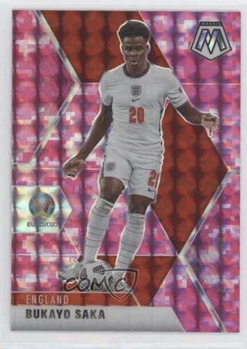 Bukayo Saka 2021 Panini Mosaic Rosa Mimetico Mosaico Prizm /5