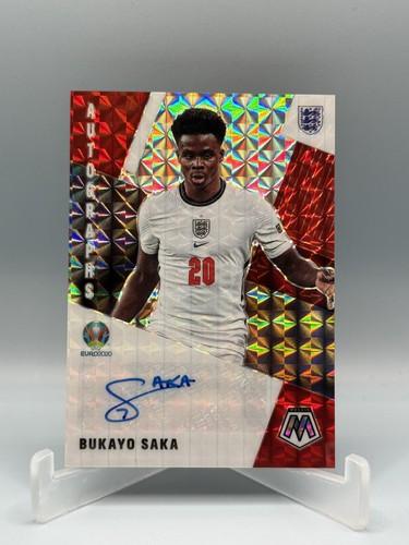 Bukayo Saka 2021 Panini Mosaic Silver Prizm Refractor