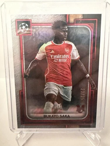 Bukayo Saka 2023 Topps Museum Rubino /25