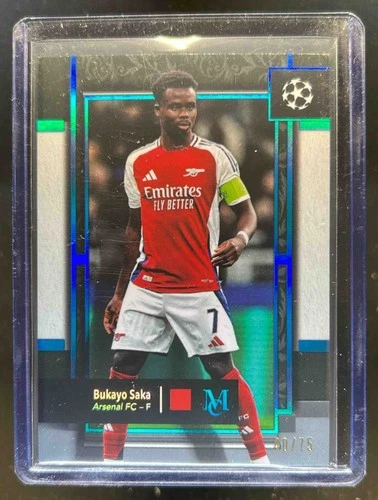 Bukayo Saka 2024 Topps Museum Sapphire /75