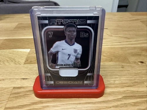Bukayo Saka 2023 Panini Obsidian Atomic Patch /49