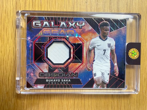 Bukayo Saka 2024 Panini Obsidian Red Pulsar /49